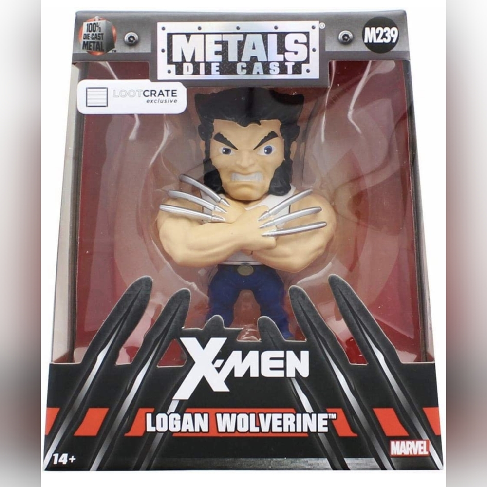 Jada Die-Cast Metal Logan Wolverine M239 LootCrate Exclusive Figure